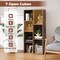 7-Compartment Storage Shelf Freestanding, Vertical and Horizontal Options